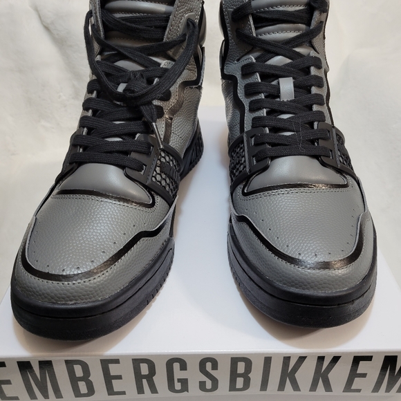 BNIB BIKKEMBERGS MEN'S HIGH-TOP LACE-UP SIGGER SNEAKERS US 9.5 - Picture 11 of 13